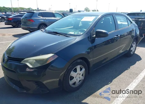 2014 Toyota Corolla L z USA, uszkodzony, nr VIN 2T1BURHE3EC148187